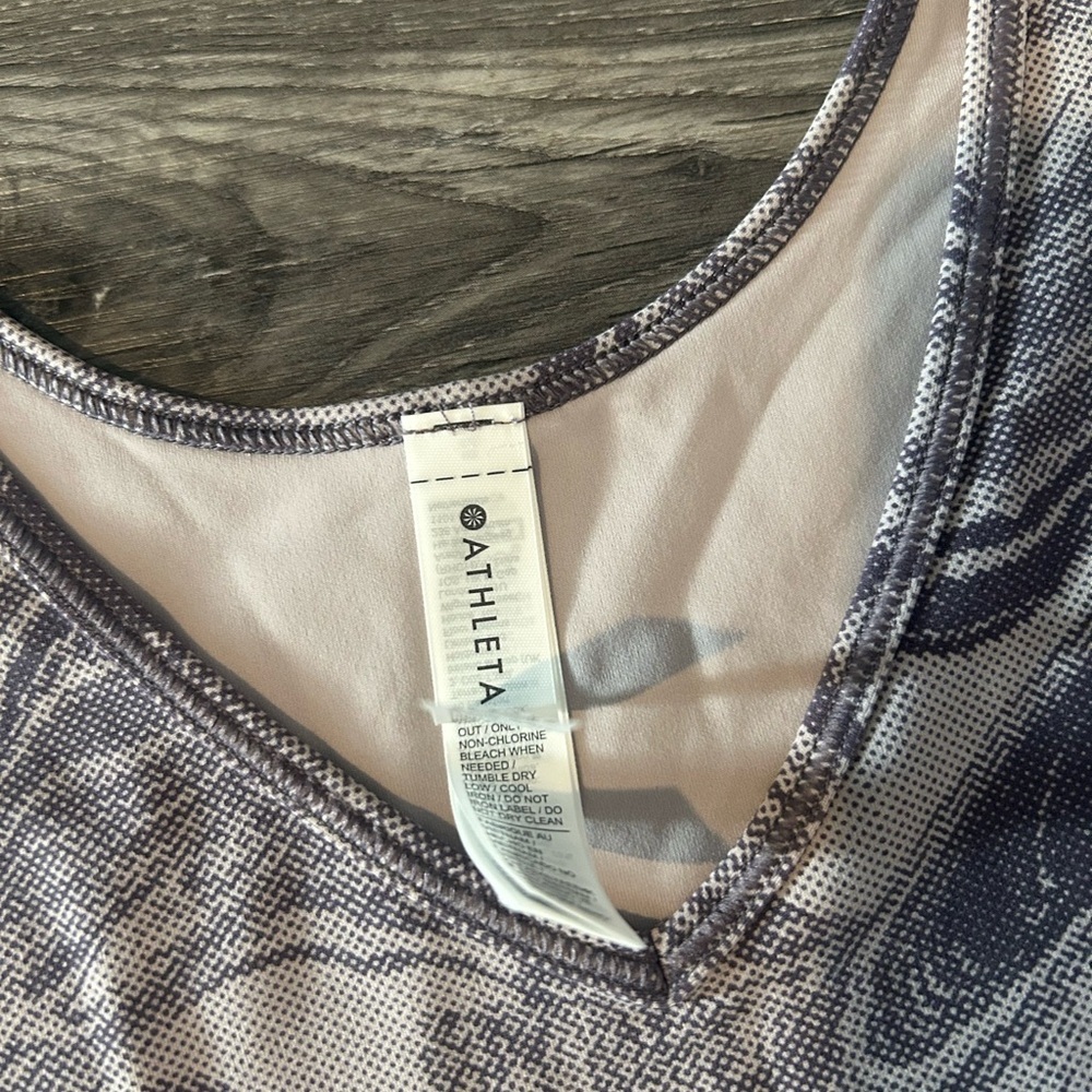 Athleta Gray Swirl Tank Top - Picture 6 of 7